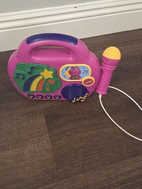 Barney Karaoke Boombox with Microphone